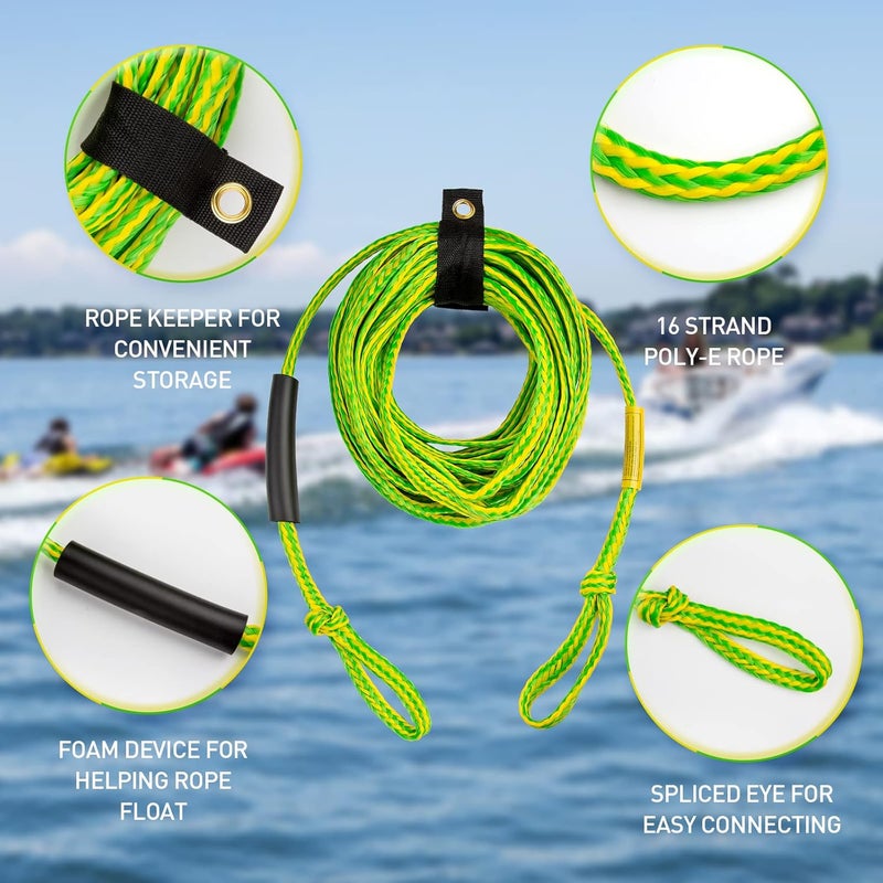 Botepon Tow Rope for Tubing, Tow Rope for Towable Tubes for Boating, Tow Rope for Pulling Tube with Pontoon Boat Jet Ski, 60ft - Image 4